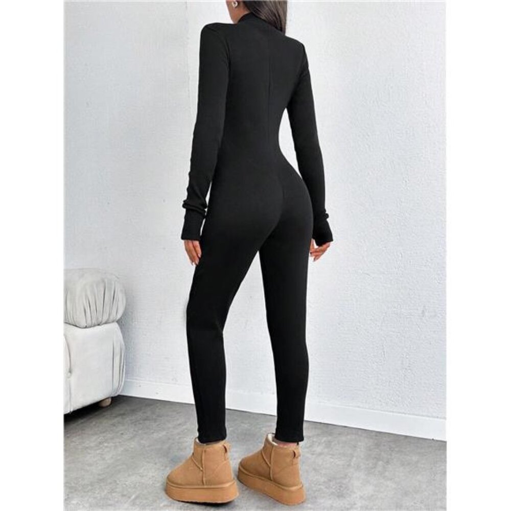 Women's Tall Basic Zipper Front Solid Color Sport… - image 2